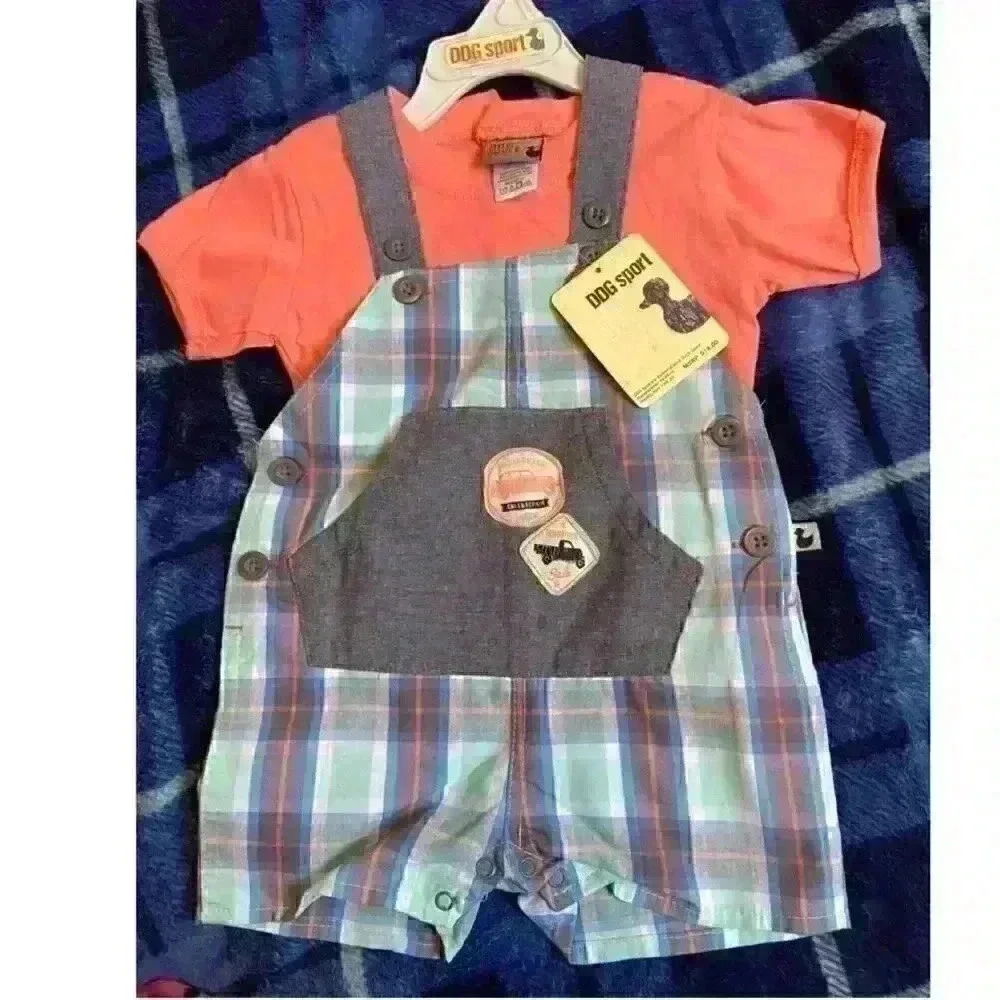 Dog sport Baby Boys‎ NWT Shorts Jumper with Shirt Sleeves